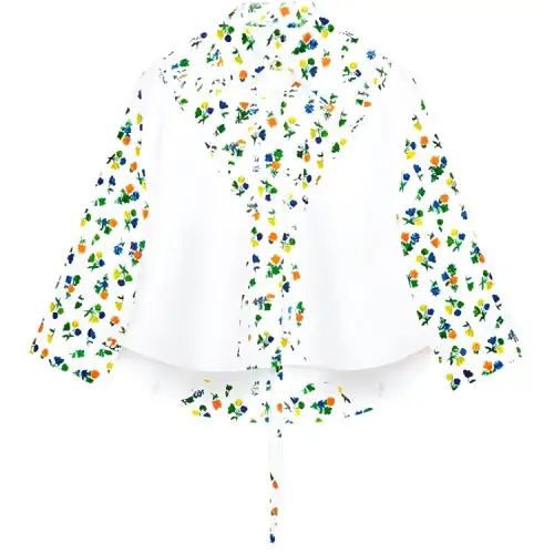 LOEWE Shirts Women's White Lapel Moderate Other