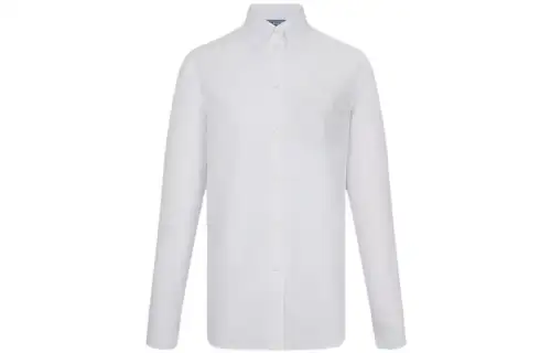 PRADA Shirts Women's White Pointed Collar Other