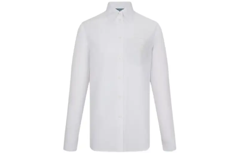 PRADA Shirts Women's White Pointed Collar Other