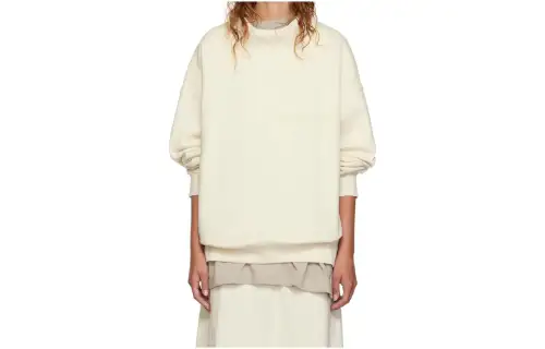 Fear Of God Essentials Sweatshirts Women's Eggshell White Crew Neck Moderate Other