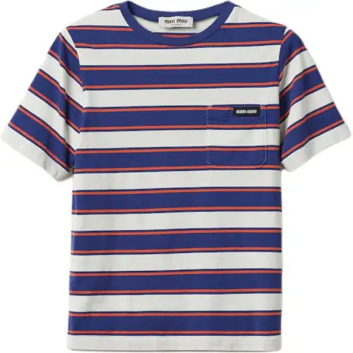 Miu Miu striped cotton T-shirt