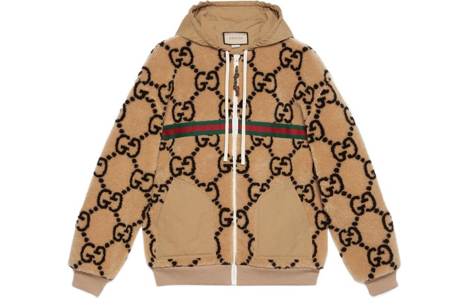【Previous Season】Maxi GG-pattern fleece jacket