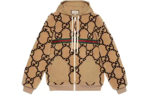 【Previous Season】Maxi GG-pattern fleece jacket