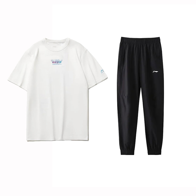 Li Ning Casual Sportswear Men’s Crew Neck Moderate
