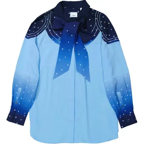 Burberry Shirts Women's Blue Moderate