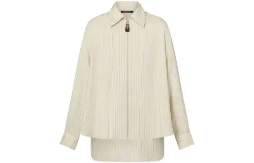 LOUIS VUITTON Shirts Women's Beige Pointed Collar Moderate Other