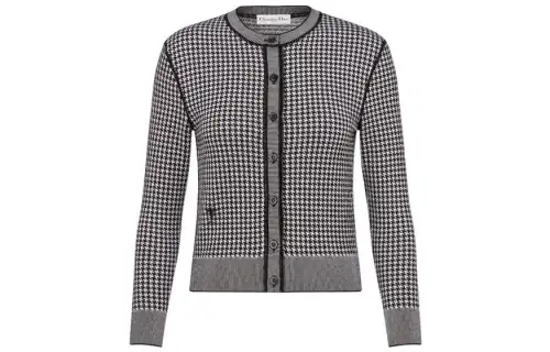 DIOR SS22 Cashmere Sweater Women's Black White