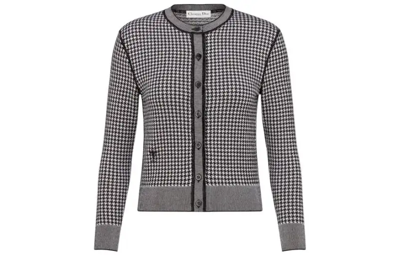 DIOR SS22 Cashmere Sweater Women's Black White