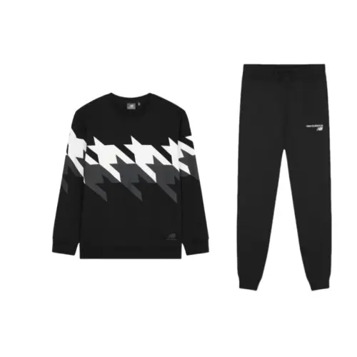 New Balance Sweatshirt Set Unisex Black