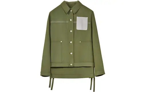 LOEWE Jackets Women's Green Lapel Moderate Other