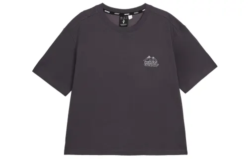 Skechers Drop Shoulder Sleeve T Shirt Women's Periscope Gray