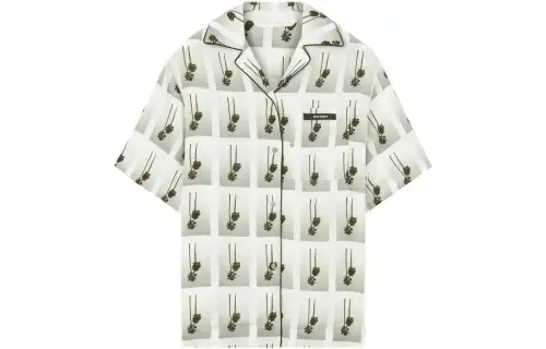 PALM ANGELS Mirage Palm Tree Print Short Sleeved Shirt