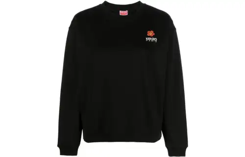 Kenzo Boke Flower-embroidered cotton sweatshirt