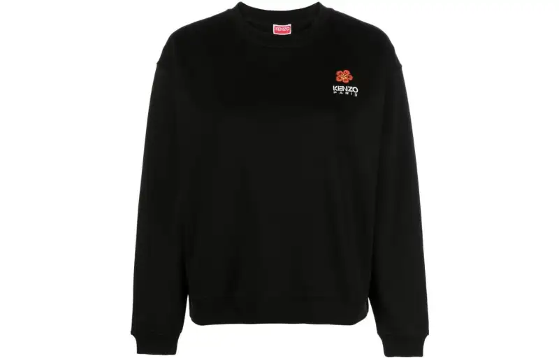 Kenzo Boke Flower-embroidered cotton sweatshirt