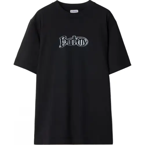 Burberry Logo Printed Crewneck T Shirt