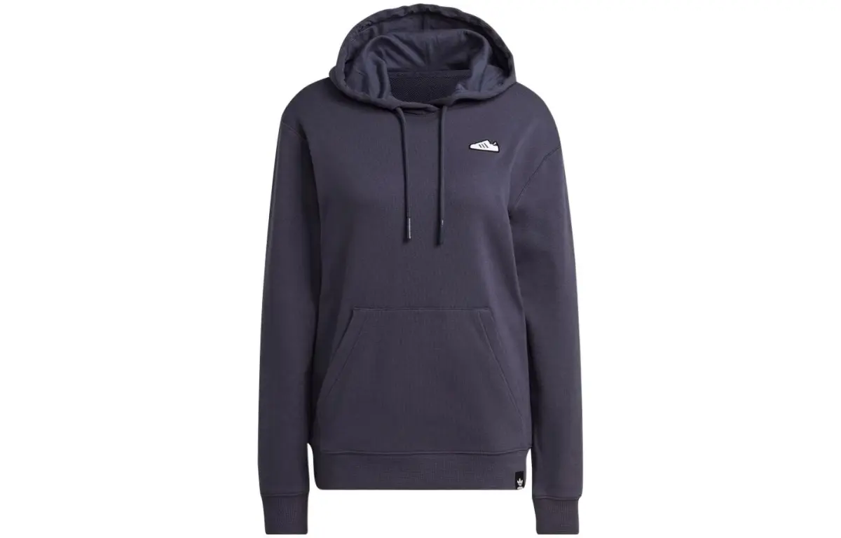 Adidas Sweatshirts Women's Marine Blue Hooded Moderate Regular