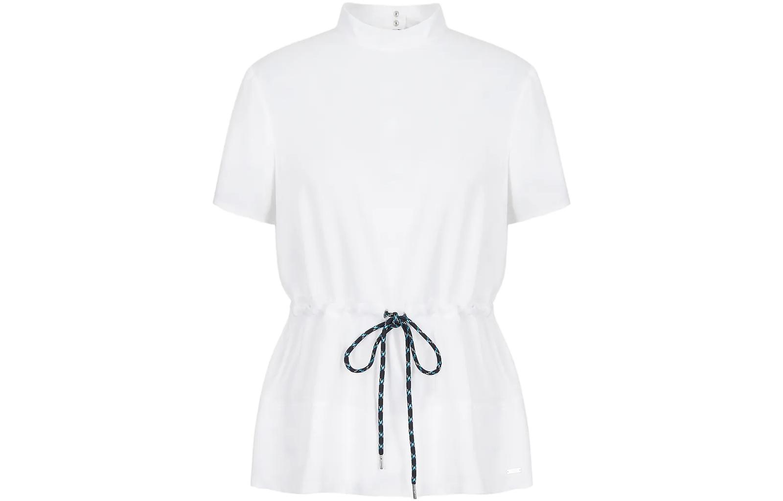 ARMANI EXCHANGE Armani, colored white shirt, high collar, drawstring