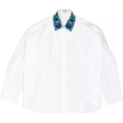 LOEWE Shirts Women's White Lapel Moderate