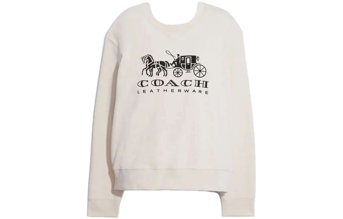 COACH SS23 Sweatshirt Women's Ivory White