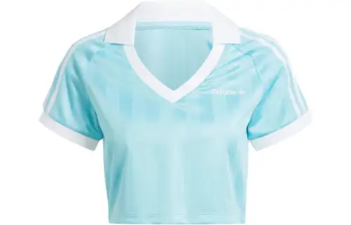 adidas originals Football Crop Top 'Light Aqua'