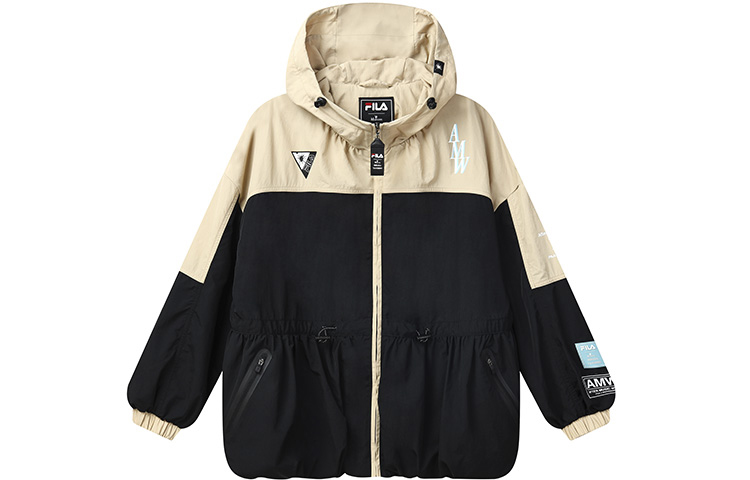 Женская куртка Fila x MIHARA YASUHIRO (черно-бежевая)