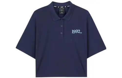 Skechers Polo Shirts Women's Marine Blue/00DU Polo Collar Moderate Straight Fit