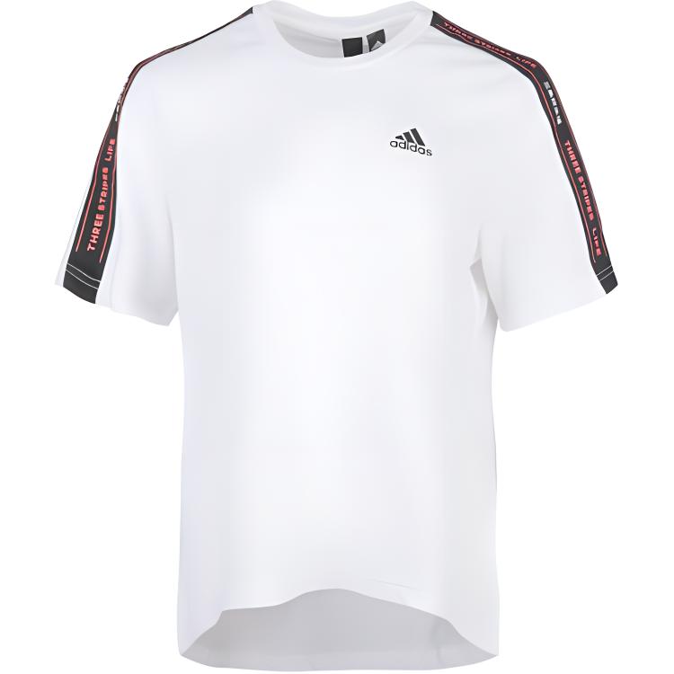 Женская футболка adidas SS TEE TAPE Logo T (белая)