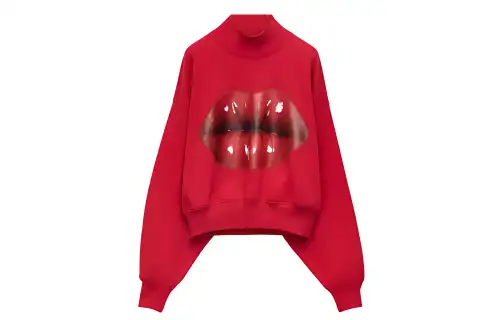 LOEWE Sweatshirts Women's Red Crew Neck Moderate