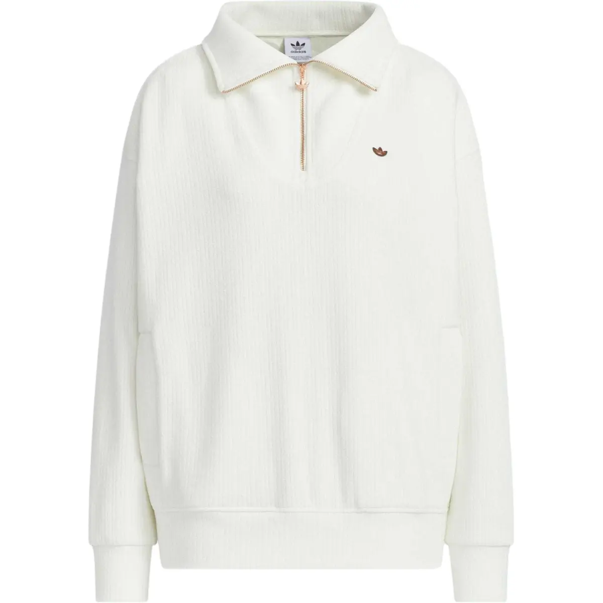 Adidas Originals COZY ZIP CREW Sweatshirt Women's Jade White