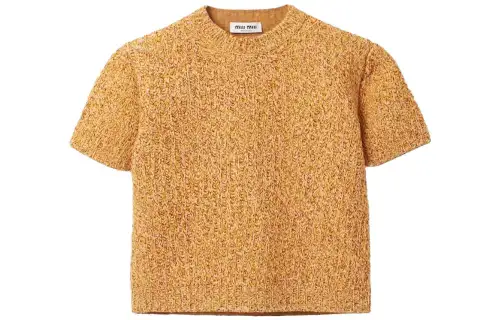 MIU MIU Knitwear Women's Cinnamon Crew Neck Moderate Other