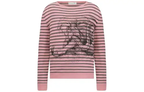 DIOR Sweatshirts Women's Pink Crew Neck Moderate Other