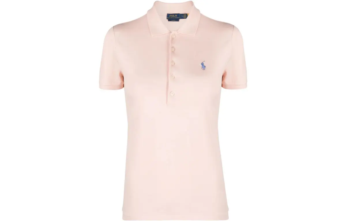 Polo Ralph Lauren SS23 Polo Shirt Slim Fit Women's Pink
