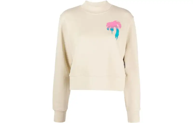 PALM ANGELS Graphic-Printed Crewneck Sweatshirt