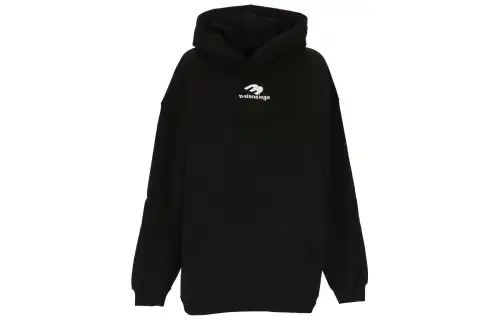 Balenciaga Sweatshirt Loose Fit Women's Black