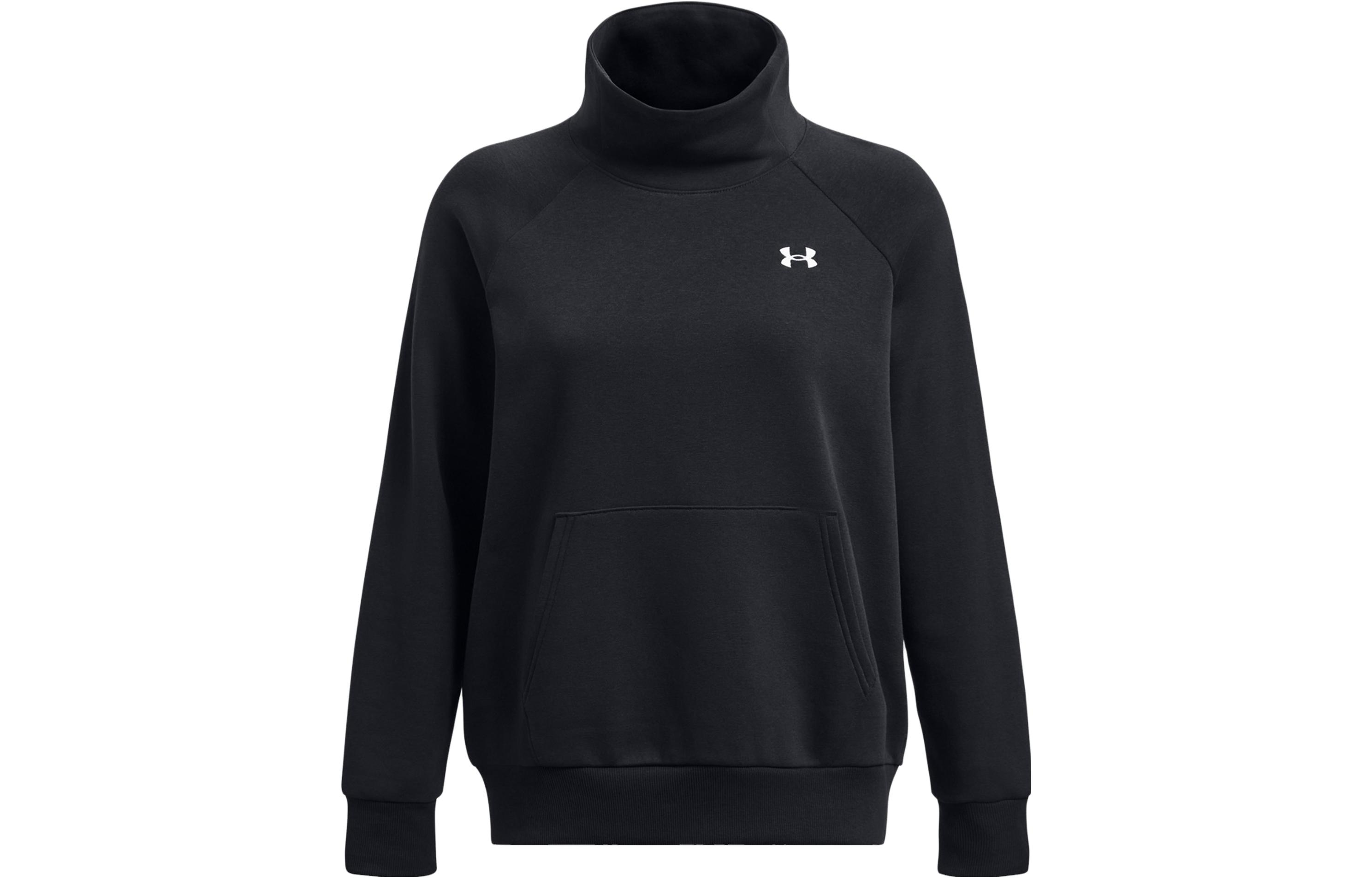 Женское худи Under Armour с высоким воротником (черное)