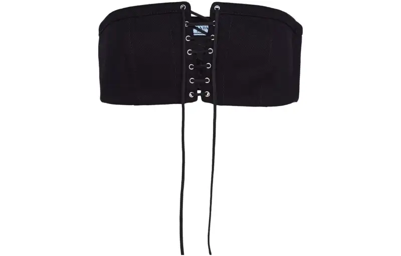 【Previous Season】lace-up cropped top
