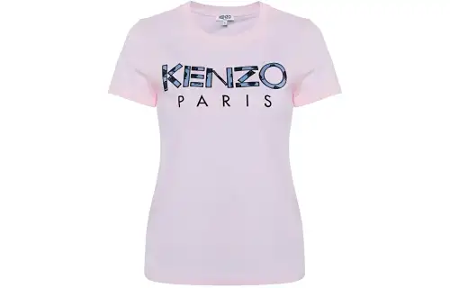 KENZO T Shirts Women's Pink Crew Neck Moderate Straight Fit