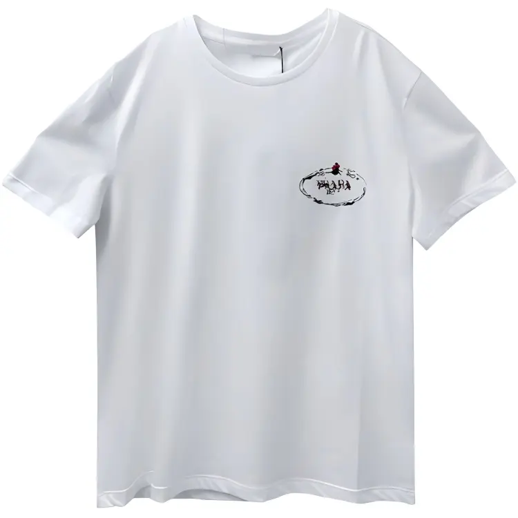 PRADA T Shirts Men's White Crew Neck