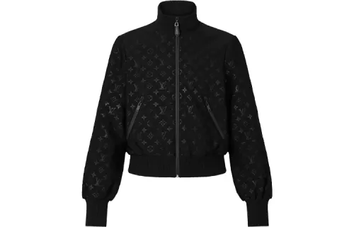LOUIS VUITTON Pre Owned Logo jacquard Zip Jacket