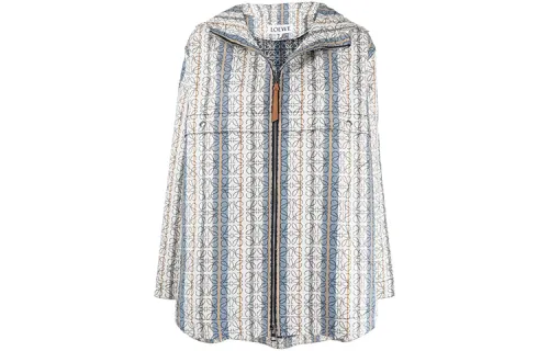 LOEWE Jackets Women's Blue Hooded Moderate Other