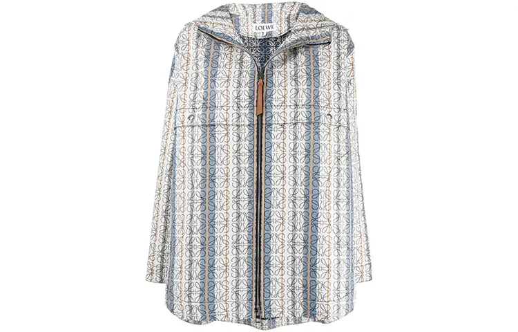 LOEWE Jackets Women's Blue Hooded Moderate Other