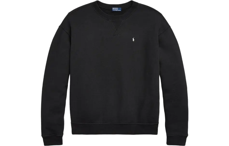 Polo Ralph Lauren SS23 Sweatshirt Loose Fit Women's Black