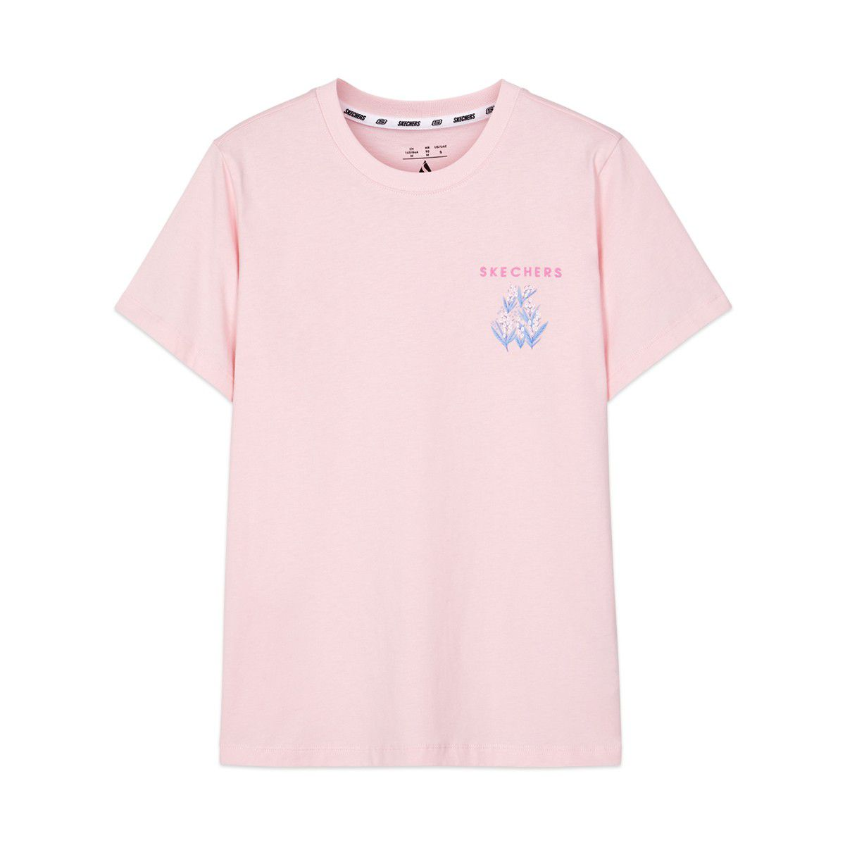 Женская футболка Skechers Skechers logo T (бледно-розовый)