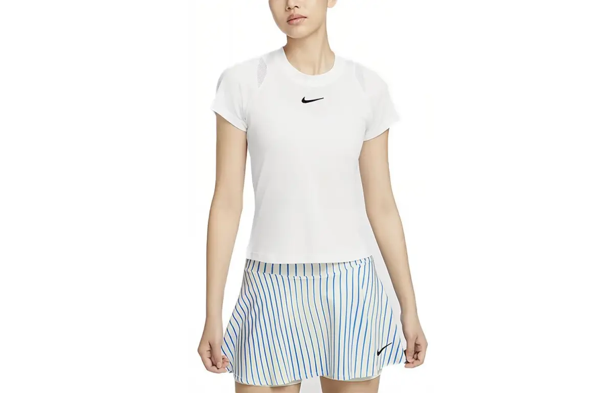Nike Court Advantage Dri-FIT Women's Quick-Dry Short-Sleeve Tennis Top White