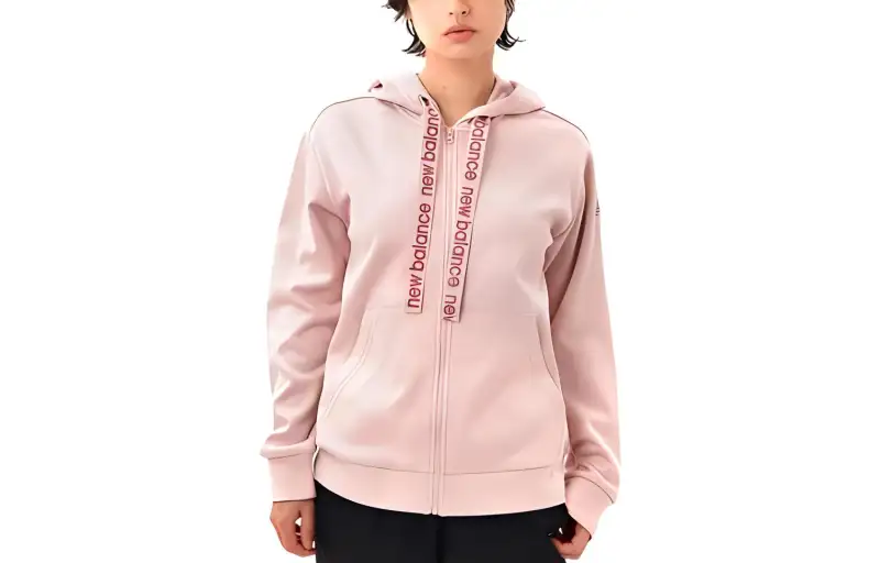New Balance Sweatshirts Women's Pink Hooded Moderate Other
