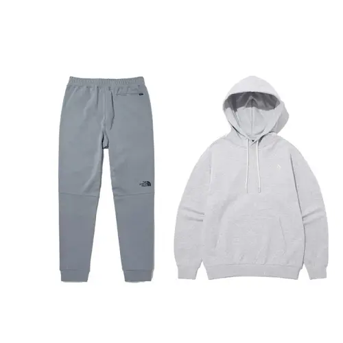 THE NORTH FACE Sweatshirt Set Unisex Gray