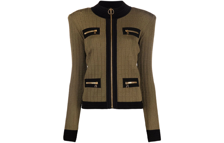 Женская куртка BALMAIN FW21 (коричневая)