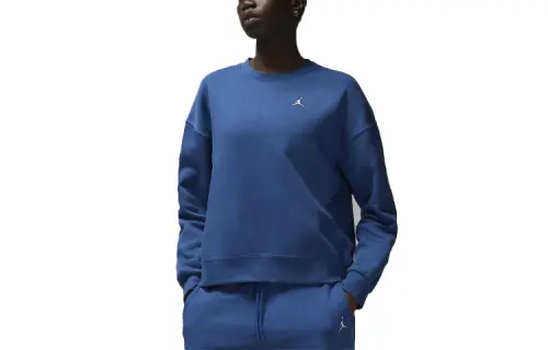 Jordan Sweatshirts Women's Blue Crew Neck Moderate Regular