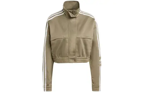 Adidas Originals Jackets Women's Green Stand Collar Moderate Other