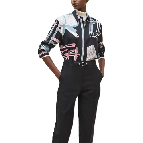 HERMES FW24 Shirt Women's Black